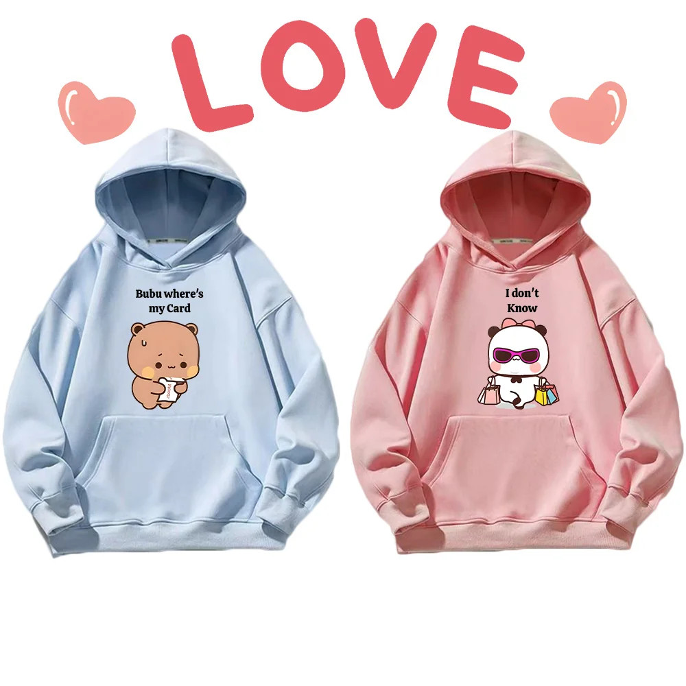 Bubu Everybody Loves Bubbles Hoodie Cute Panda Bear Hoodie Bubble