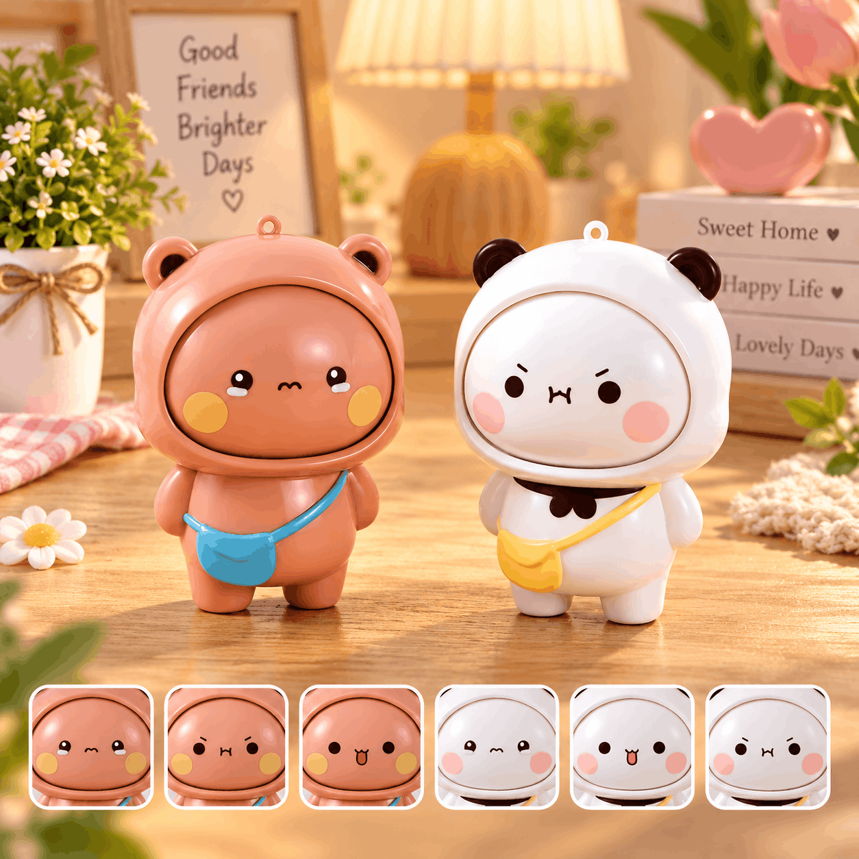 Bubu Dudu Greeting Card with Keychain