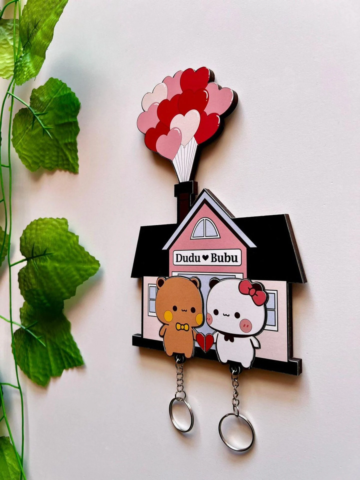 Bubu Dudu Home Keychain