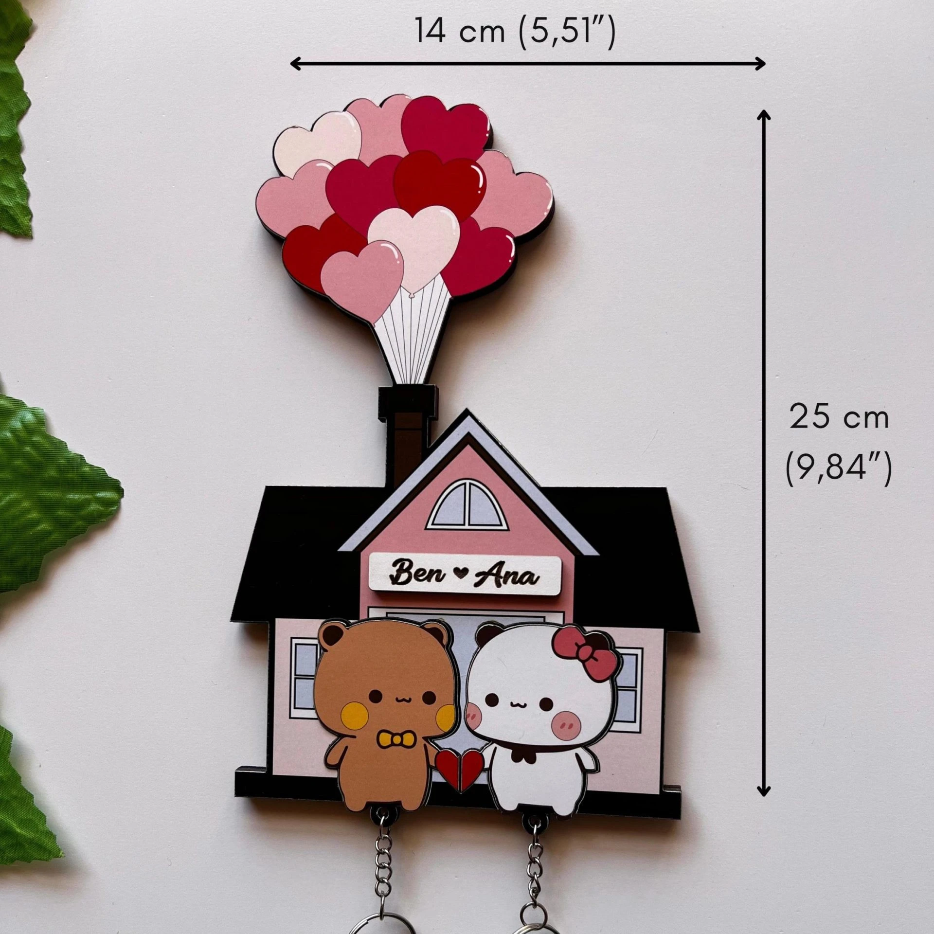 Bubu Dudu Home Keychain