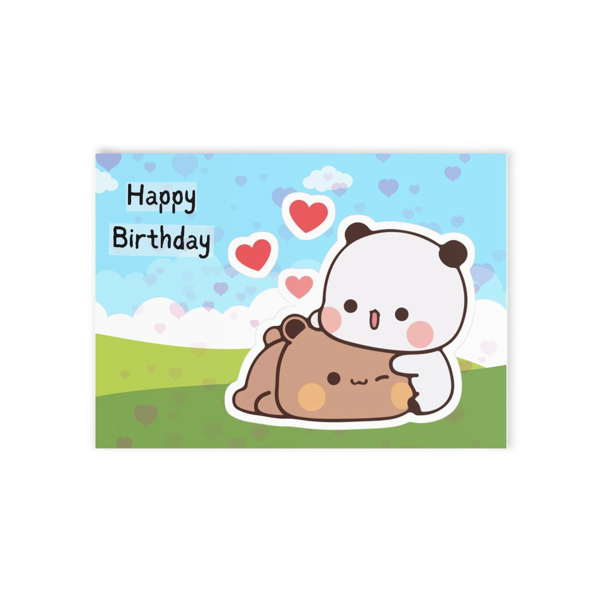 Front Horizontal(8) Bubu Dudu Kawaii Card