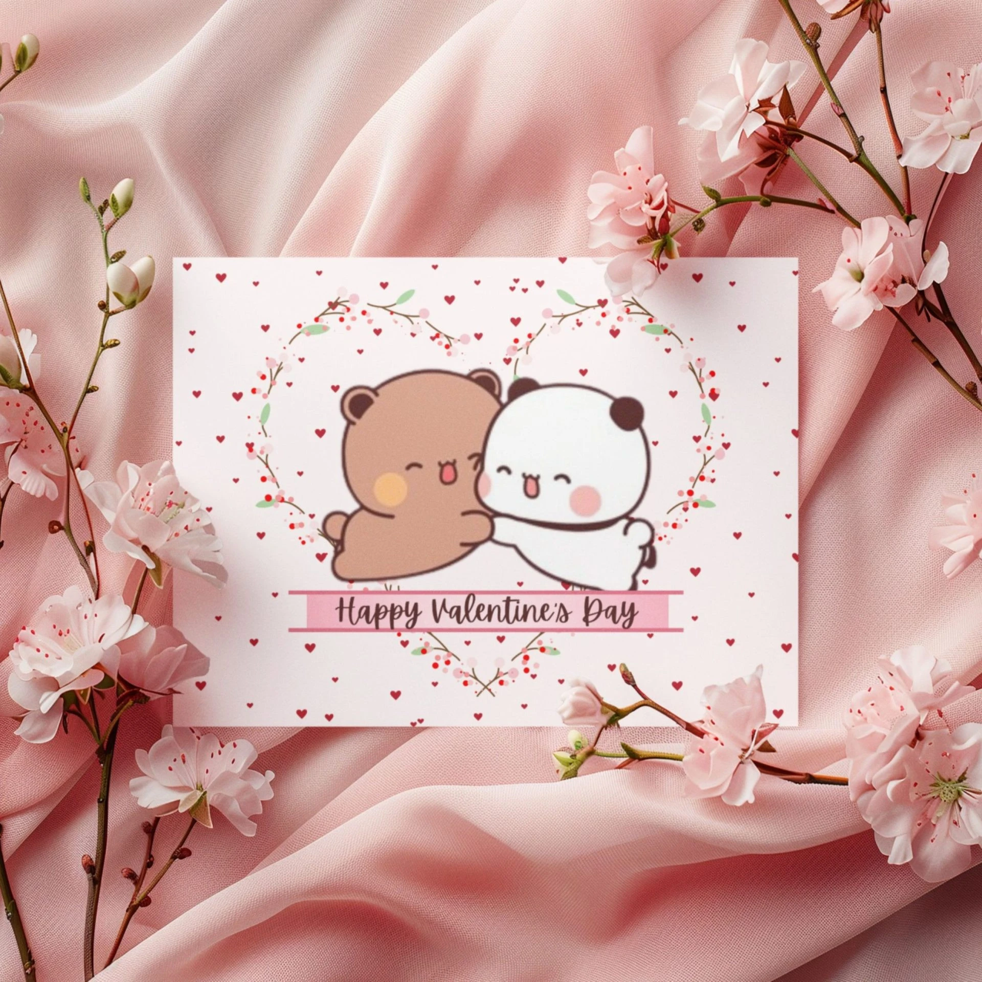 Bubu Dudu Valentine’s Greeting Card