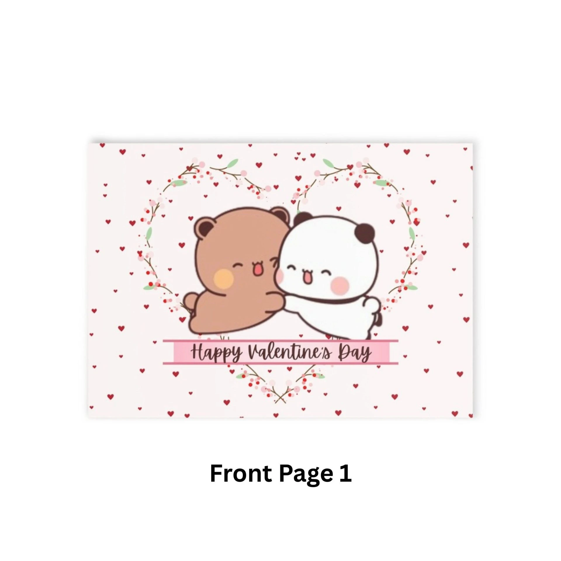 Bubu Dudu Valentine’s Greeting Card