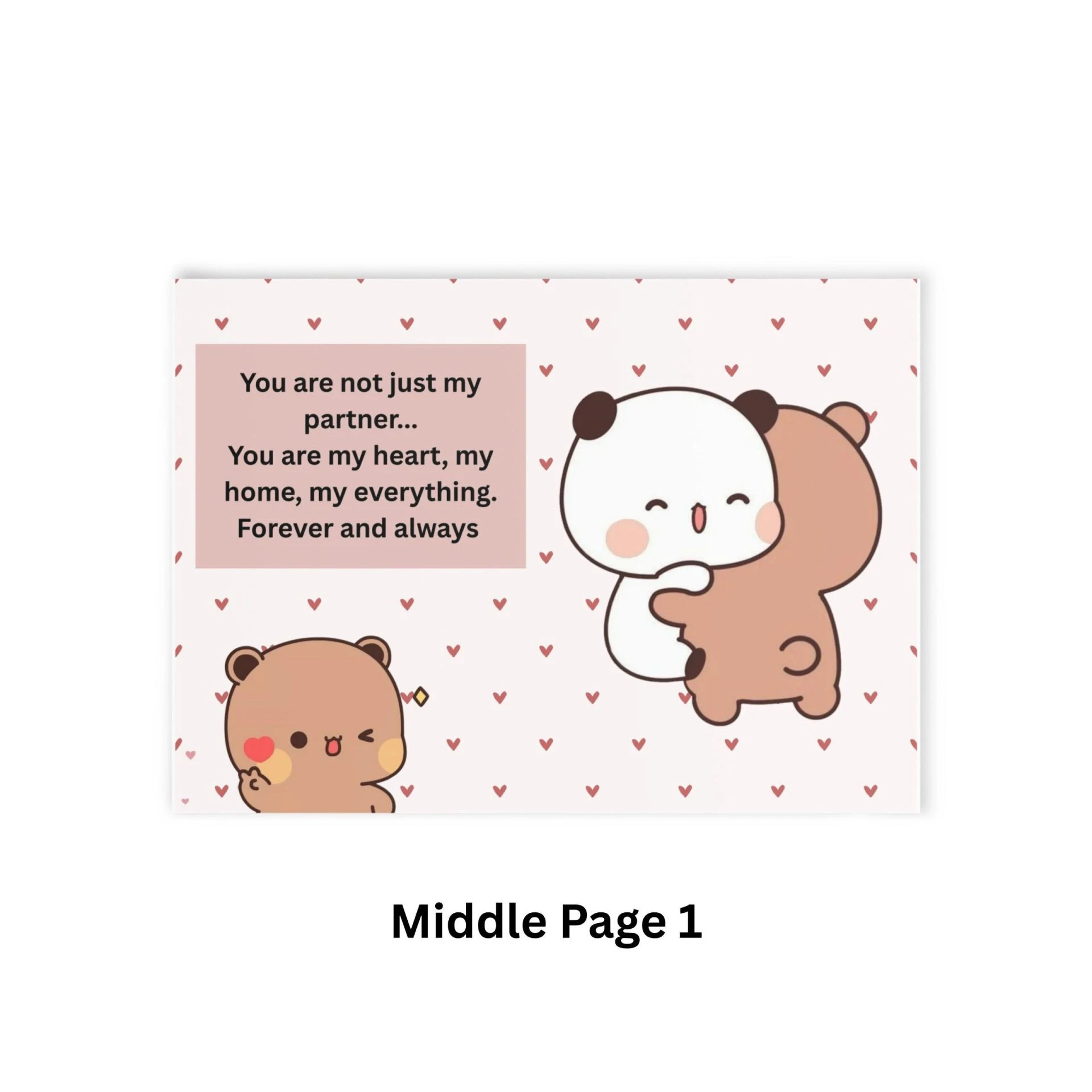 Bubu Dudu Valentine’s Greeting Card