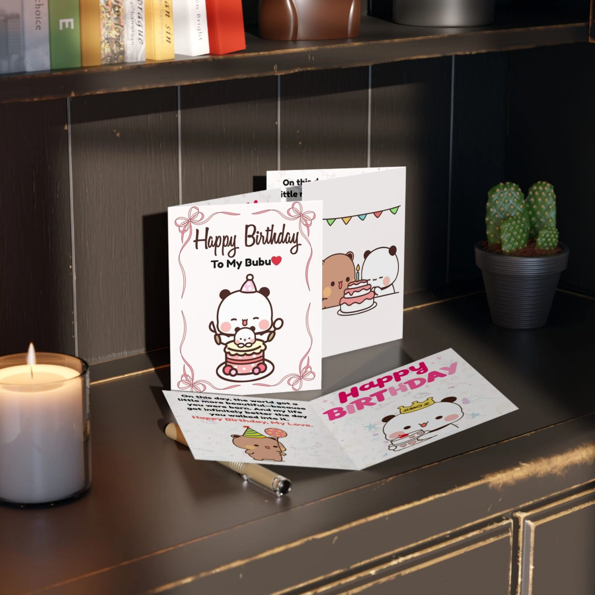 Bubu Dudu Birthday Greeting Card