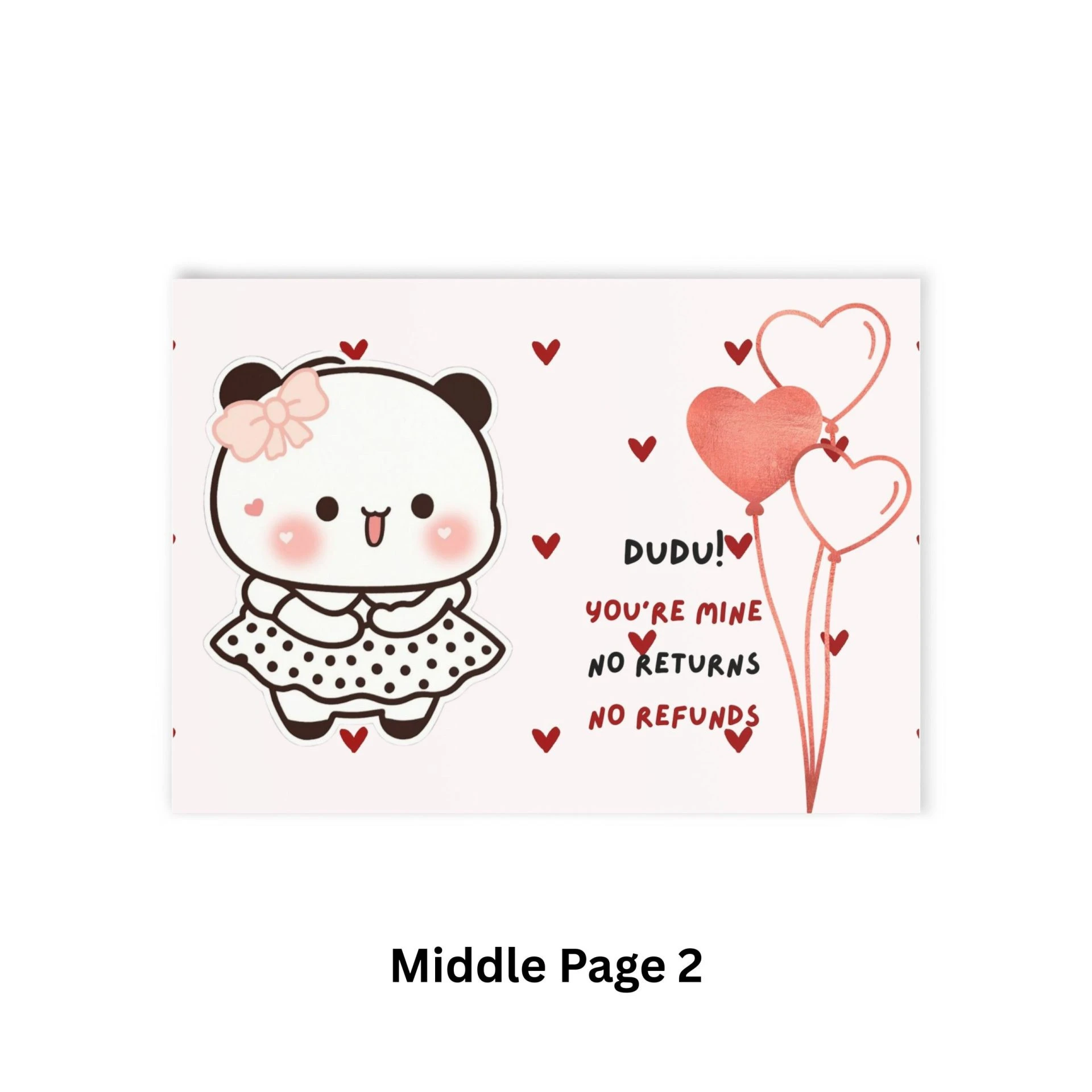 Bubu Dudu Valentine’s Greeting Card