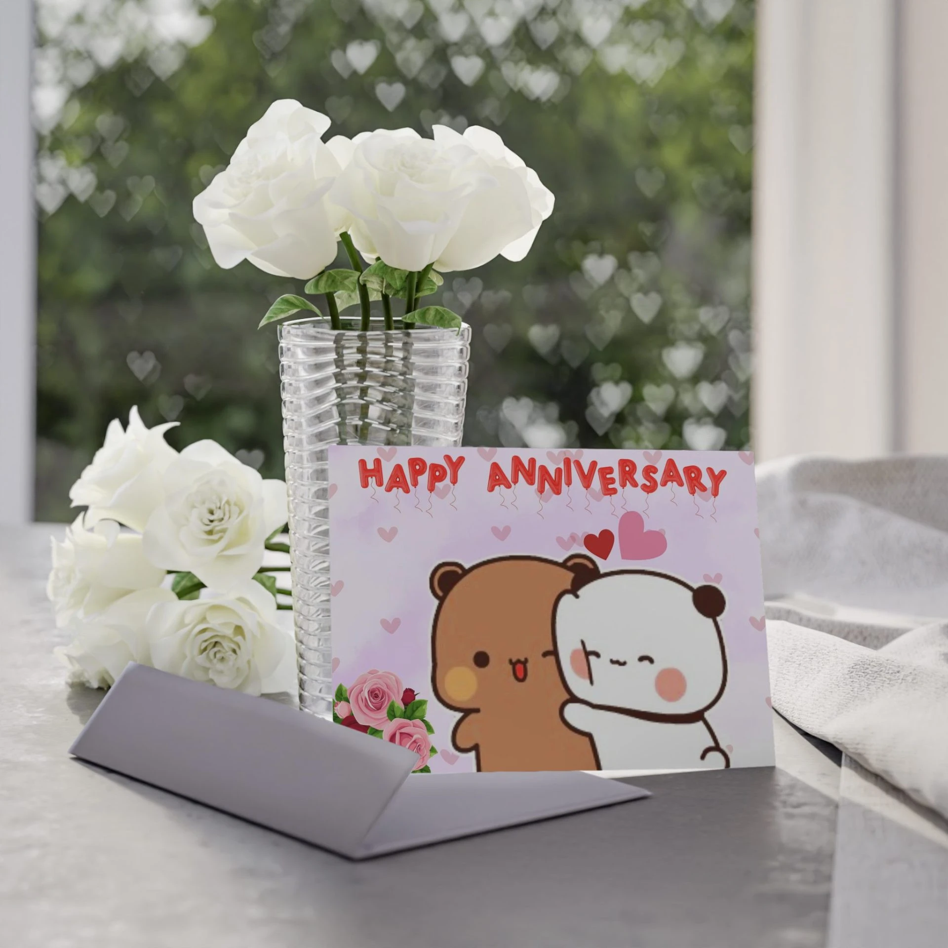 Bubu Dudu Romantic Anniversary Card