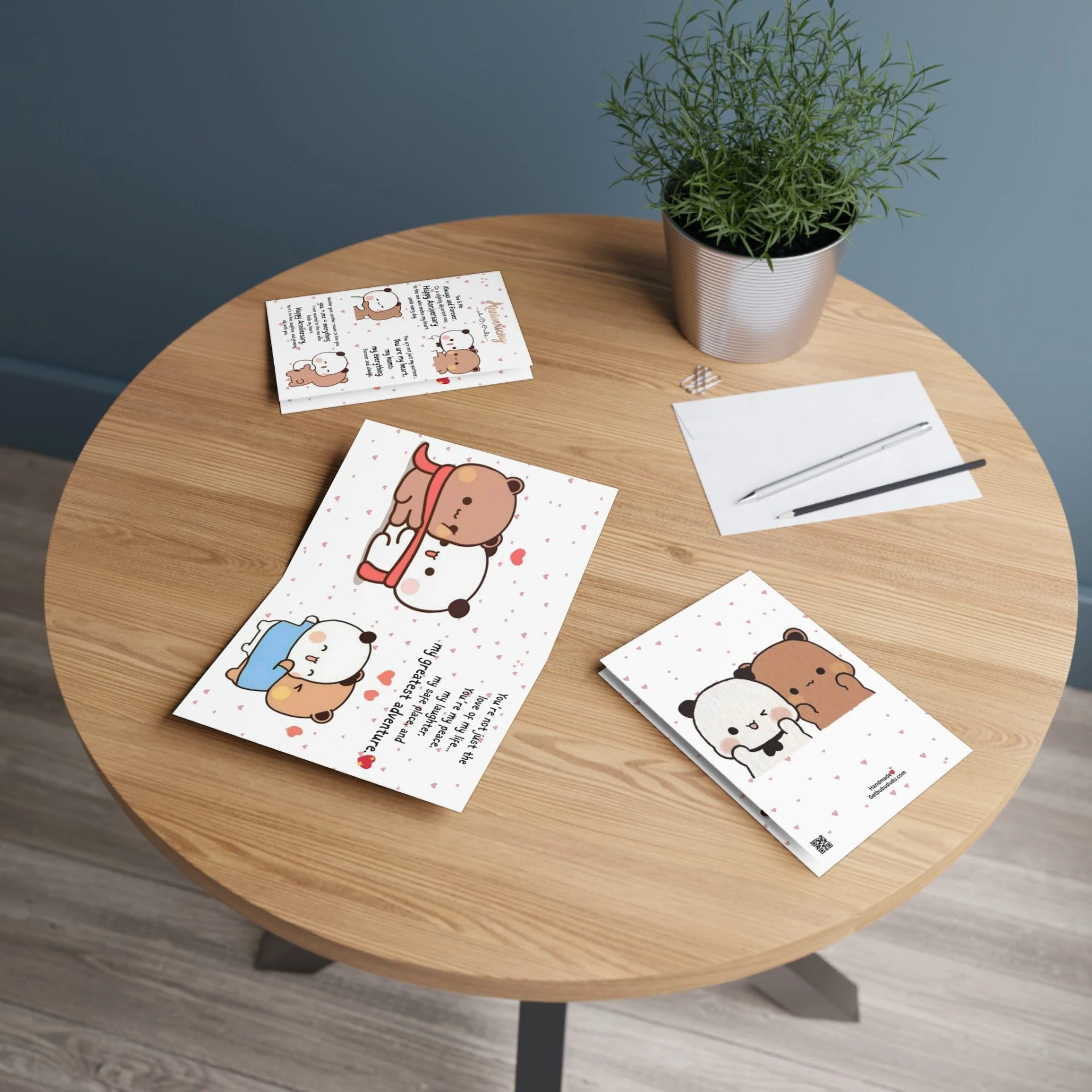 Context 1, 6.9_ x 4 Bubu Dudu happy anniversary card