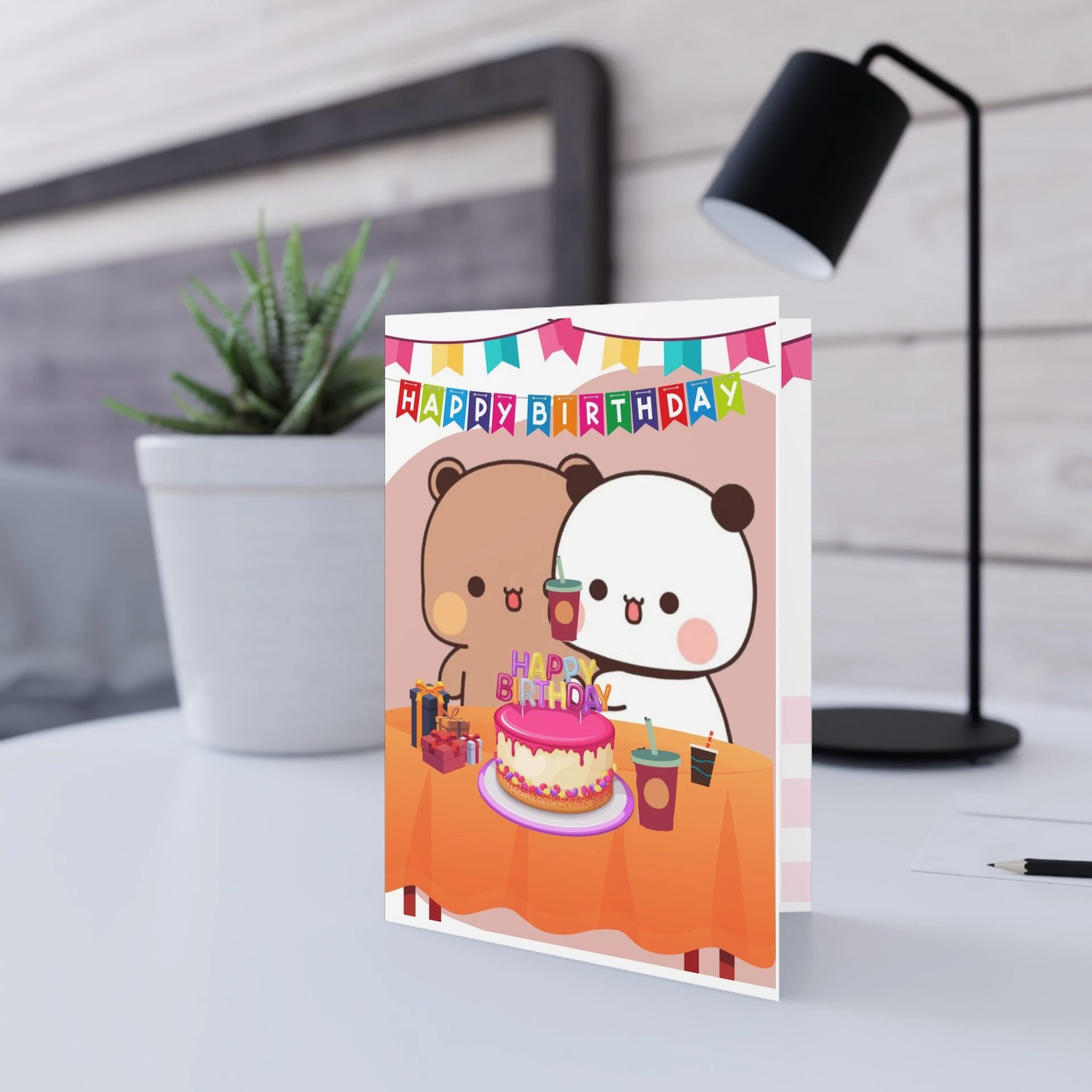 Bubu Dudu Cute Birthday Card