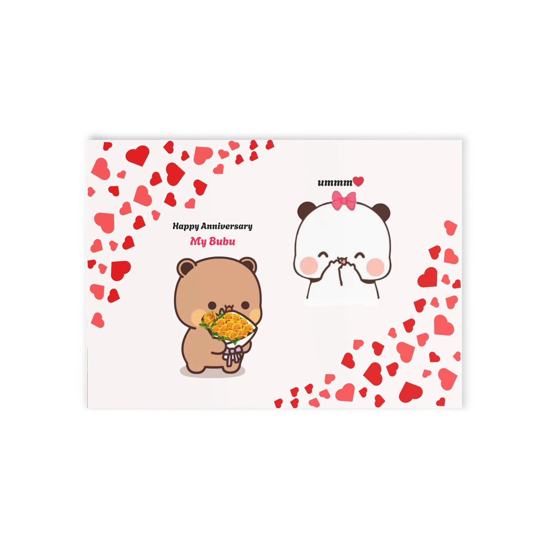 Bubu Dudu Romantic Anniversary Card