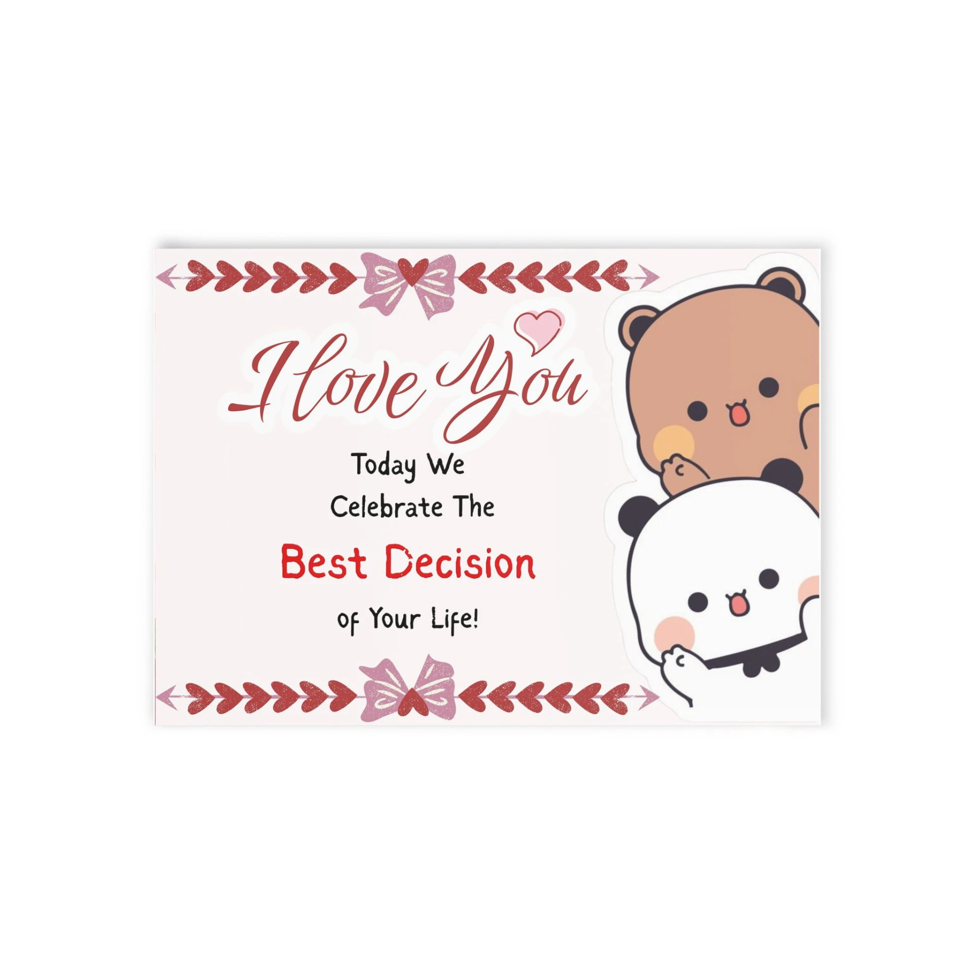 Bubu Dudu Romantic Anniversary Card