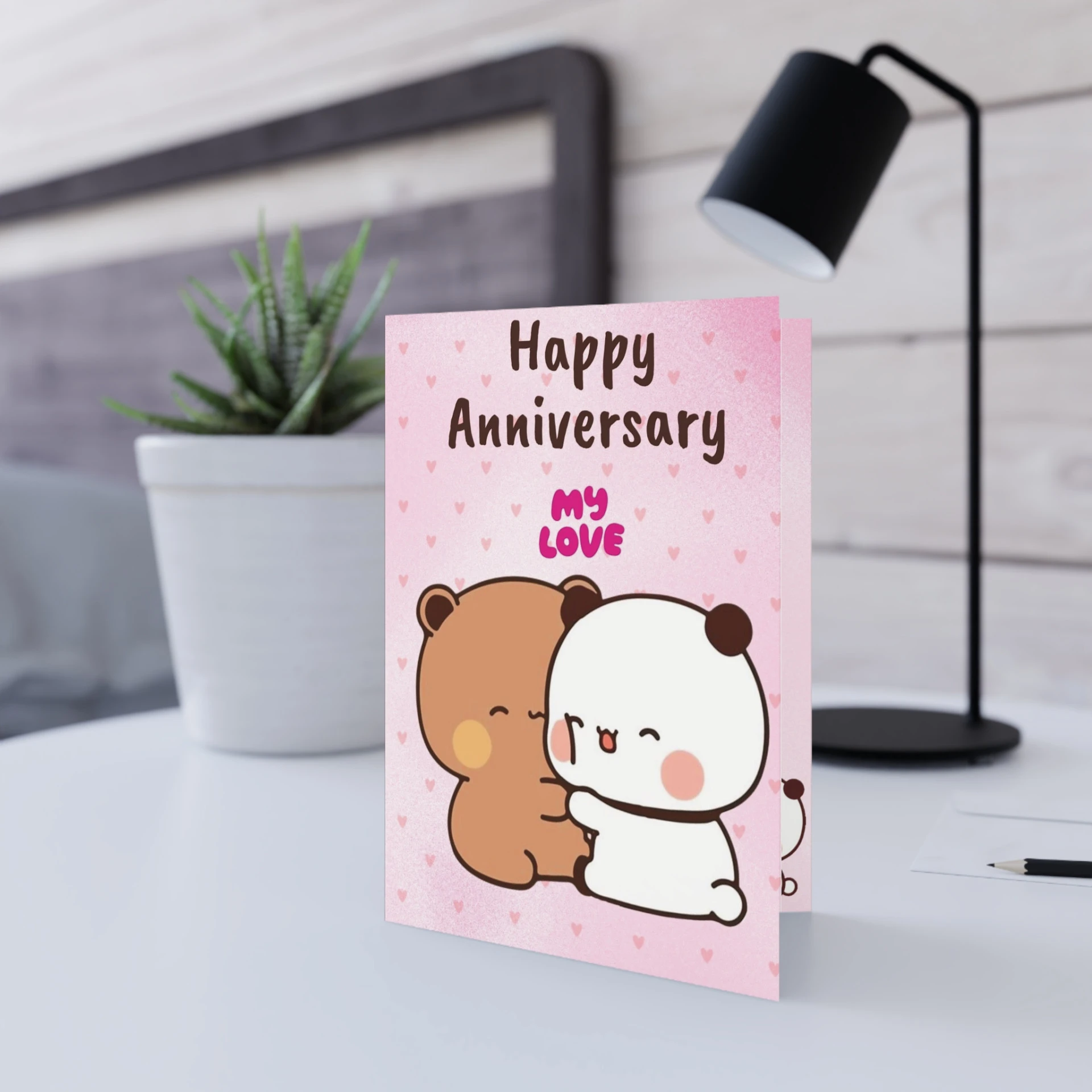 Bubu Dudu Anniversary Card Cute