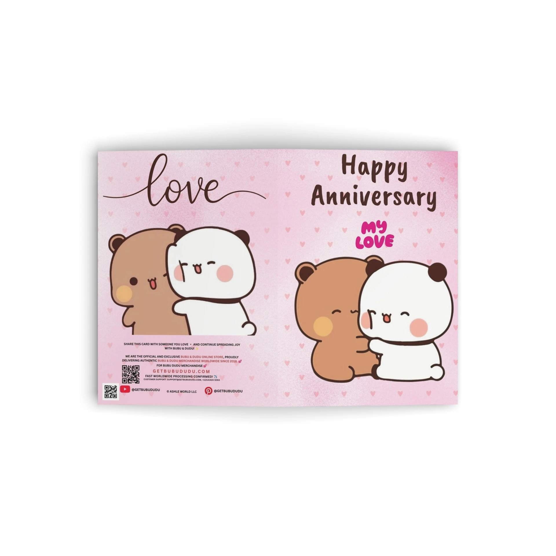 Bubu Dudu Anniversary Card Cute