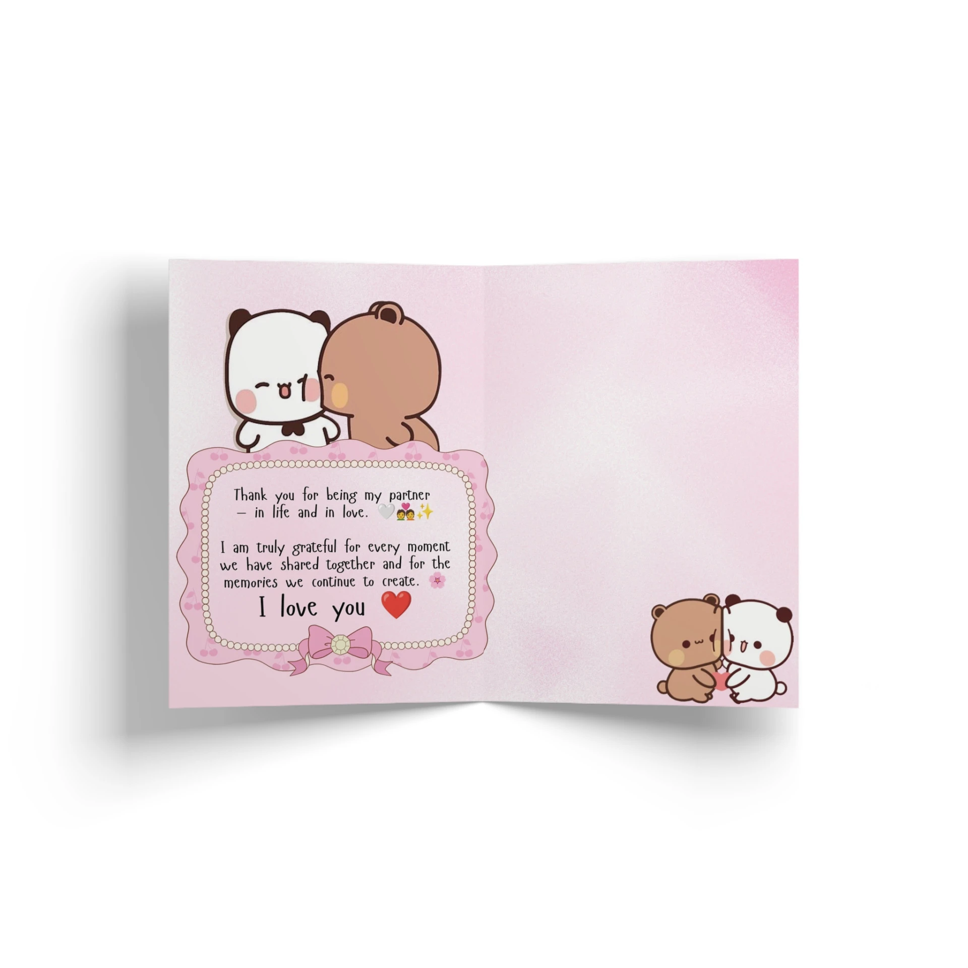 Bubu Dudu Anniversary Card Cute